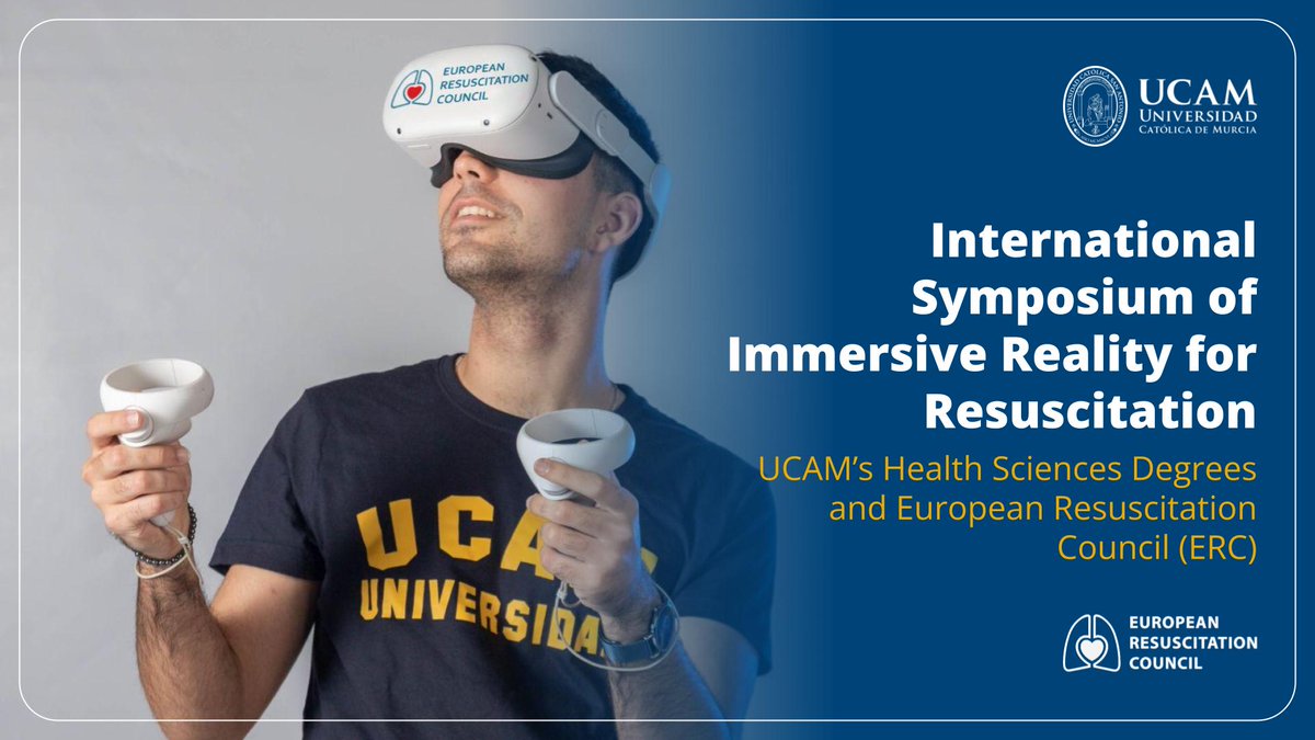 📣 1st International Symposium of Immersive Reality for Resuscitation is happening in 🇪🇸 Murcia, Spain on the 🗓 24th and 25th of May, 2024 presented by the @ERC_resus and the @UCAM. 🌟 Don't miss the chance to learn from the experts, discuss and network.   💯 Online sessions…
