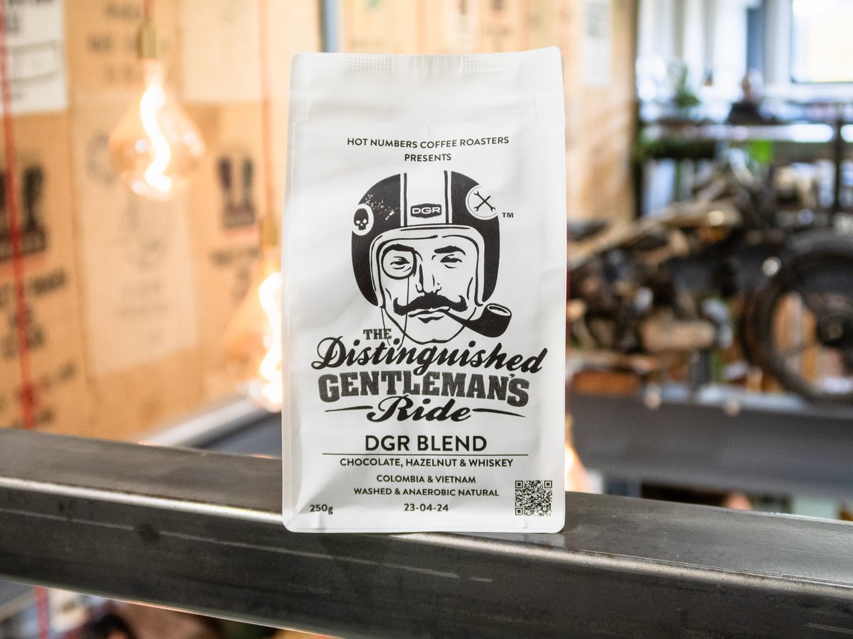 Our annual @gentlemansride blend is here to take home, where 20% of the proceeds go towards the charity. We've put together a washed coffee from Colombia with an Anerobic Natural from Vietnam. The results are boozy choc and hazelnut. Definitely worth a try! #hotnumberscoffee
