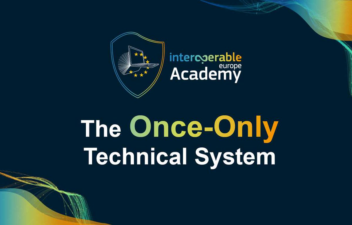 🔓Unlock the potential of the 'Once-Only' Technical System showcased at Interoperable Europe Academy 2024! 💡Learn how this revolutionary system streamlines #DataExchange, empowering EU citizens & businesses. Enroll now in this eLearning course! 👉europa.eu/!w9cFWk