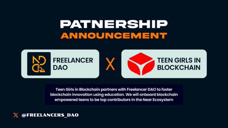 Together, we're embarking on an ambitious journey to empower enthusiasts, foster innovation, and unleash the full potential of $NEAR. 
Stay tuned for a series of awe-inspiring updates and transformative initiatives! 🚀 #PartnershipAnnouncement #BlockchainInnovation #NEARProtocol'