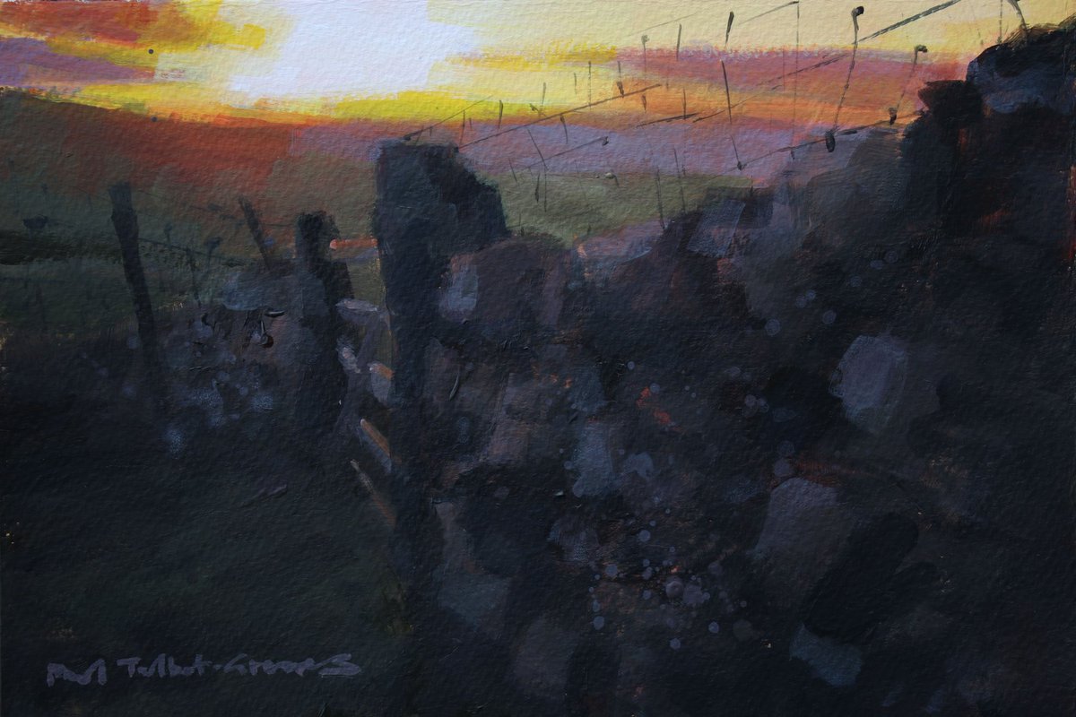 Last light And Still A Way To Go
Acrylic on paper - a sneak preview of what's to come in my new exhibition 'Sunlight and Shadows: The Yorkshire Dales at
 
@watermarkgallery 8 Royal Parade, Harrogate, HG1 2SZ.

Exhibition open 10 - 25 May.
#painting #yorkshiredales #originalart