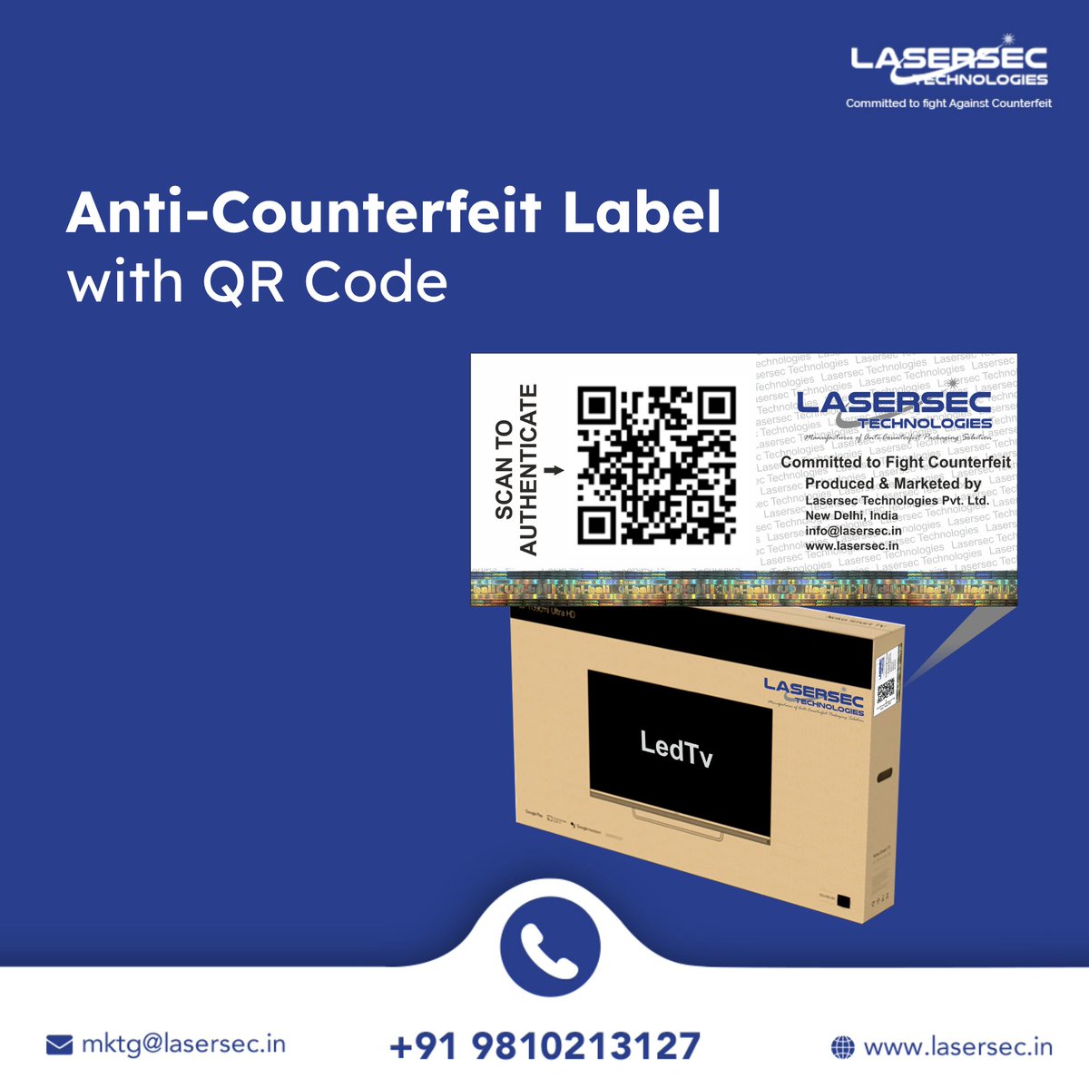 👉  Introducing electronic security's latest: anti-counterfeit labels! It is essential defense against rising counterfeit electronics.

Read More ---> bit.ly/Electronics_Co… 

#Lasersec #packaging #productpackaging #anticounterfeit
