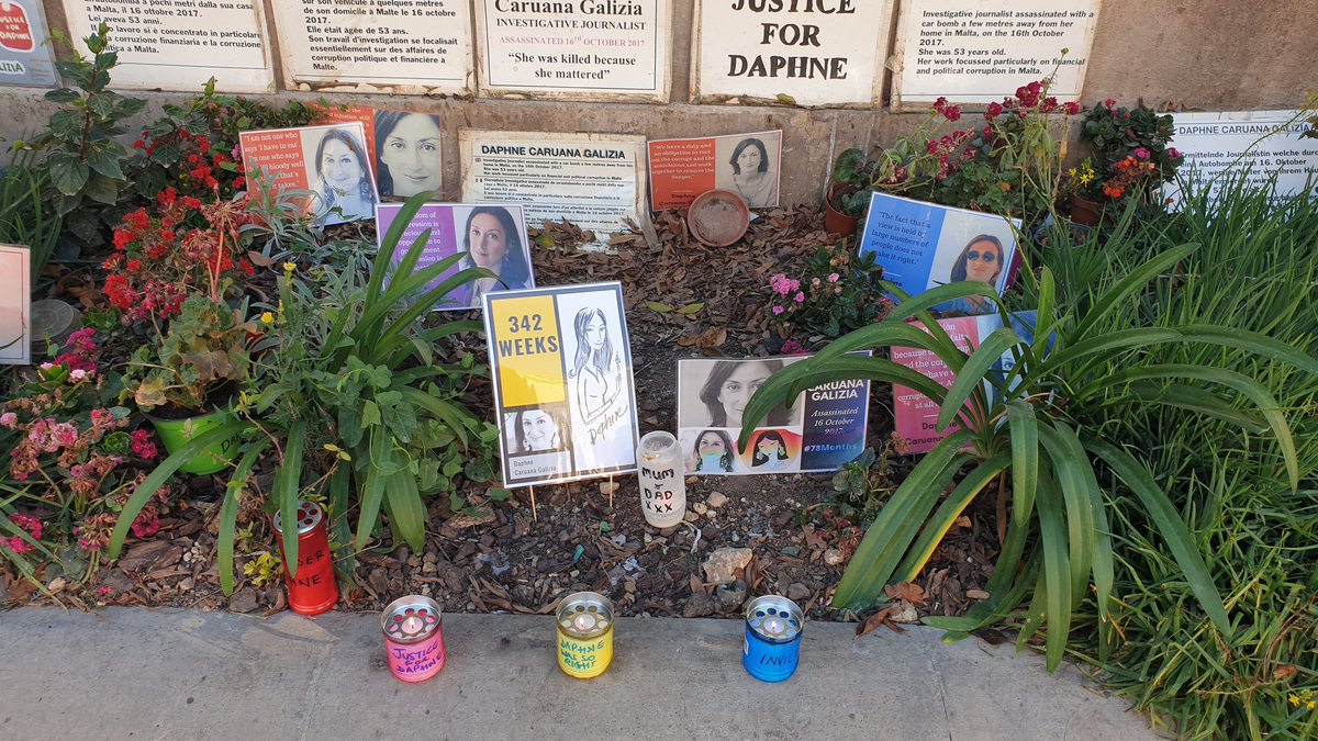 342 weeks. #Daphnecaruanagalizia should be here today, writing about the vitals inquiry, requested by @repubblikaMT following her investigations into the corrupt deal, & those of other journalists. She was the first to uncover the corruption. Never forget that @occupyjusticema