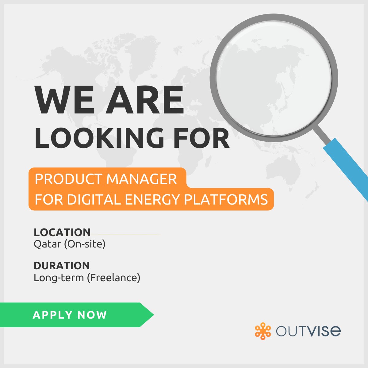 Our client is seeking an experienced Product Manager for Digital Energy Platforms. 🔎

Apply here 👉 outvise.com/sl/imJ-mQpnFe

#OutviseProjects #Freelance #Hiringnow #MiddleEast