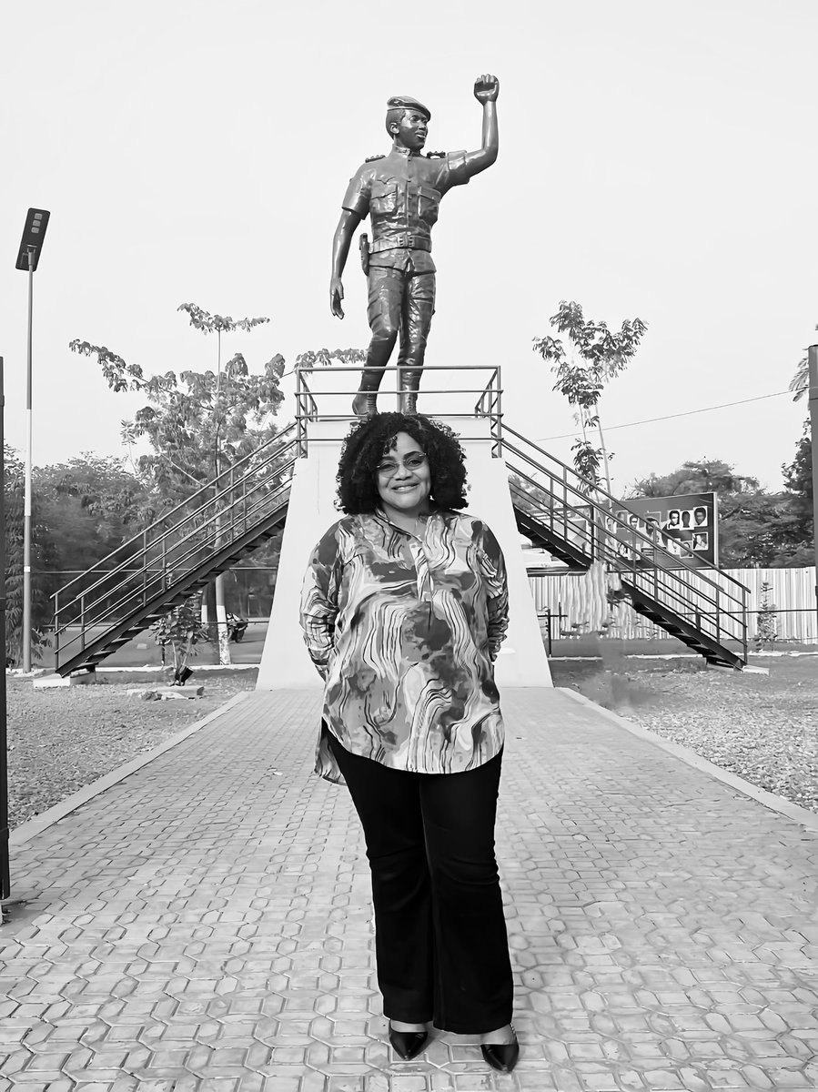 I was thrilled to be part of a global and regional team to support #staffrelations & #staffrepresentation in #BurkinaFaso. It was also an honor to visit the monument of Africa's young hero, the late #ThomasSankara (1949-1987). He went too soon!