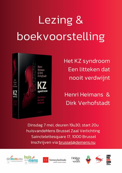 Dinsdag 7 mei om 20 uur. Lezing, samen met Henri Heimans, over ons boek 'KZ-syndroom' in @HuisvandeMens in Brussel, Sainctelettesquare 17. Iedereen welkom. @8meicoalitie @Vermeylenfonds @HeldenvanhetVerzet @LouisPaulBoonKring #NieWieder #NoPasaran #Dagboek1933