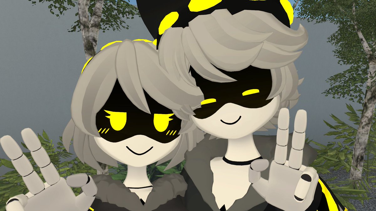SunnyshineVRC's tweet image. Envy real!!!! I feed the ship fans. 💛 

Had so much fun doing these pictures with some friends.  c:

Models are made by @Psychozmiz !!

#Vrchat #murderdrones #murderdronesenvy
