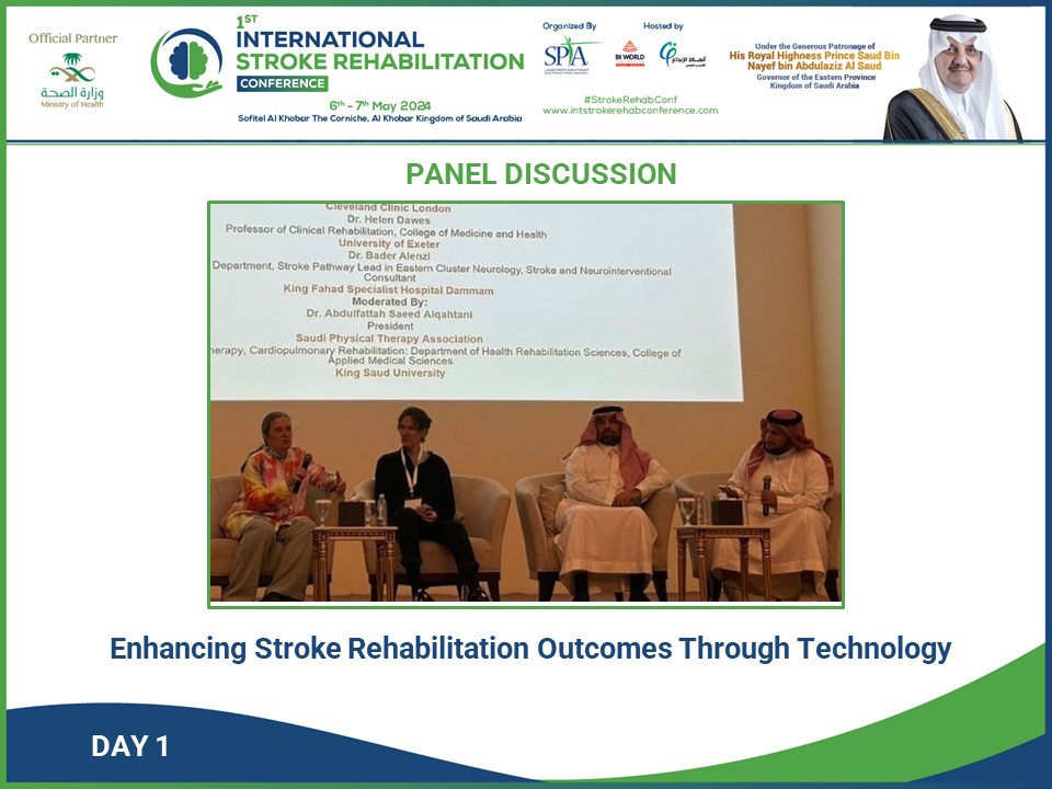 🌟Before the Networking Lunch Break at the 1st International #stroke Rehabilitation Conference Day 1, we witnessed a riveting Panel Discussion on 'Enhancing Stroke Rehabilitation Outcomes through Technology.' #StrokeRehabConf #StrokeRehab2024 #RehabilitationInnovation #StrokeCare