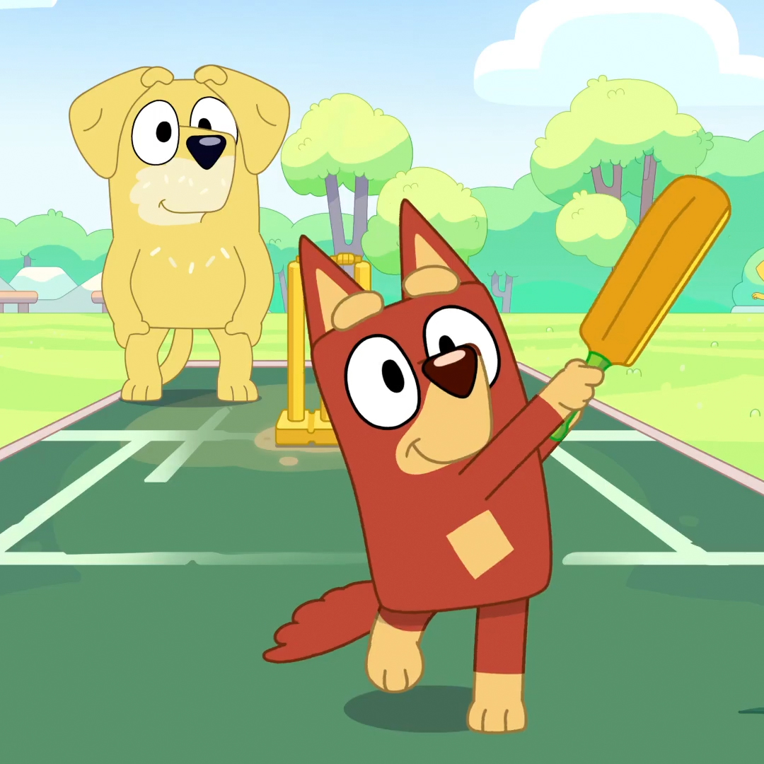 #Bluey S3,Ep47 : Persistence - Emphasizes the importance of persistence and practice in achieving one's goals, as Rusty has spent long hours perfecting his batting technique, resulting in his exceptional performance during the cricket game. #Highlight

bit.ly/blueywiki