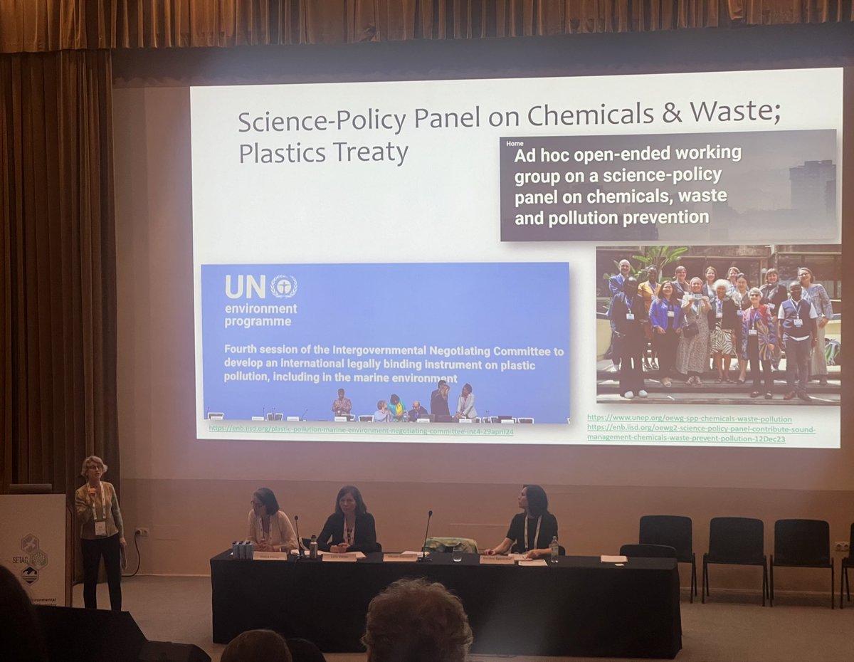 Here at #SETACSeville Prof Miriam Diamond presents a thought provoking presentation entitled, “Why we need science free of Conflict of Interest for Global Management of Chemicals.” Here is a related @EnvSciTech paper: pubs.acs.org/doi/10.1021/ac…