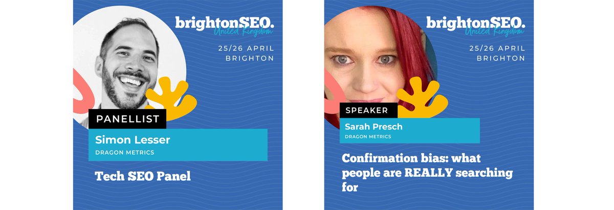 You can now watch all of April's @brightonseo talks on demand! 🎉 Looking for inspiration? 💻@simonlesser led this conference's technical SEO panel discussion 🧠 @sarah_presch spoke about confirmation bias and what people are REALLY searching for #brightonSEO