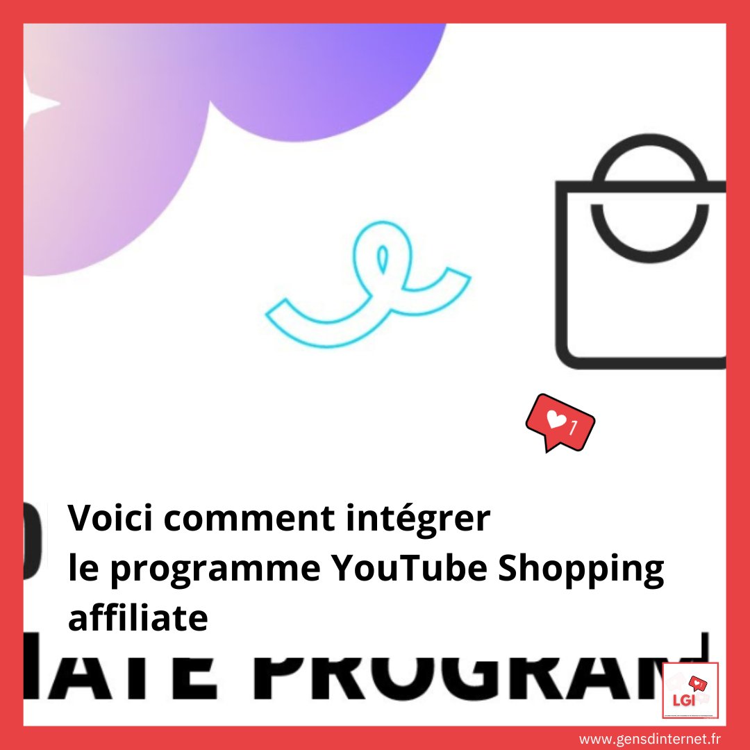 Voici comment intégrer le programme YouTube Shopping affiliate ⬇️ gensdinternet.fr/2024/05/06/voi…