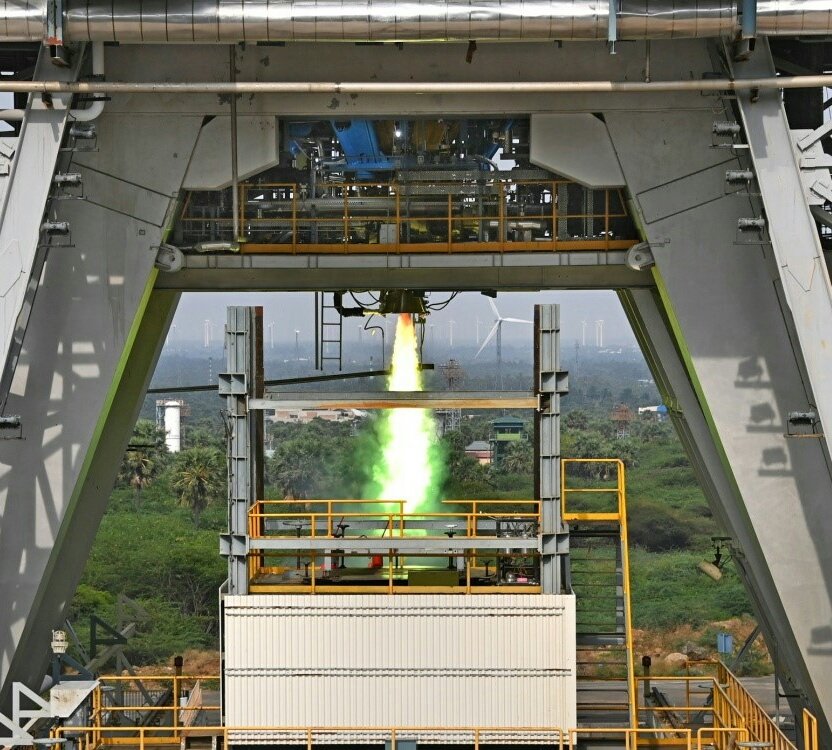 #ISRO successfully conducted the ignition test on Semi Cryogenic Pre-Burner Ignition Test Article (PITA) at the semi cryo integrated engine test facility (SIET) at IPRC (Mahendragiri) on May 2.