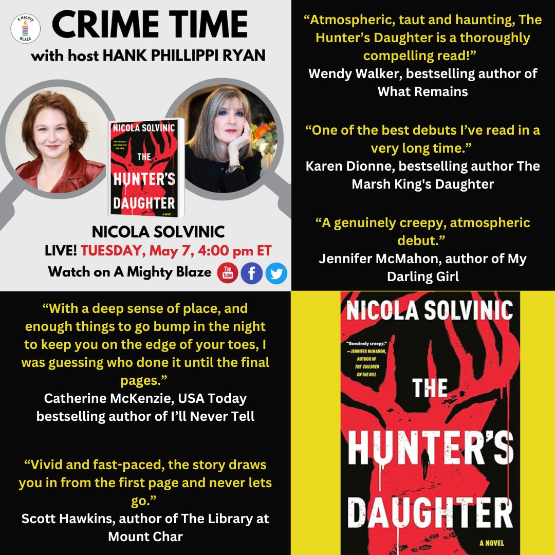 #Tuesday @AMIGHTYBLAZE w @HankPRyan @NSolvinic @BerkleyPub @ITWDebutAuthors @MWAMidwest #thriller @thrillerwriters 

#booklove @Wendy_Walker @KarenDionne @AuthorJmcm @CEMcKenzie1 Scott Hawkins #debut