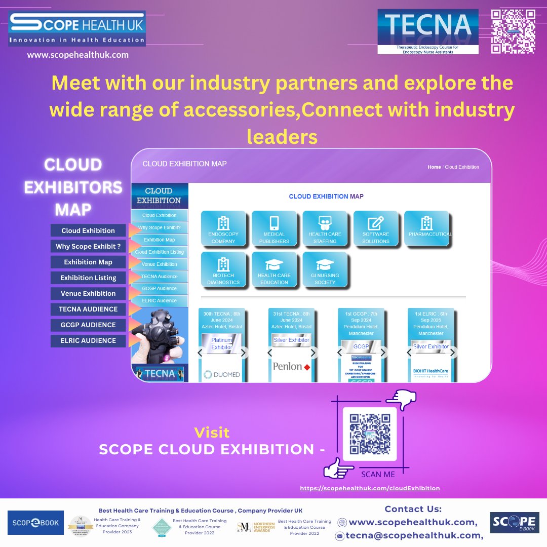 Schedule live or pre-recorded demonstrations where exhibitors can showcase their products and services, allowing attendees to see them in action
Visit us- scopehealthuk.com
for course REGISTRATION- scopehealthuk.com/tecna/courseRe…
#scopehealthuk #wellnesscommunity
#scopeeducation