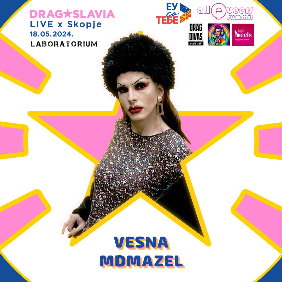 dragoslavia's tweet photo. DRAGOSLAVIA
Live x Skopje
18.05.2024.

Vesna MDMAzel

Карти може да се набават во Лабораториум, Studio Social Club (поранешно клуб на Новинари), Комитет и SCC ShortBus. https://t.co/cg4YxMEsKL