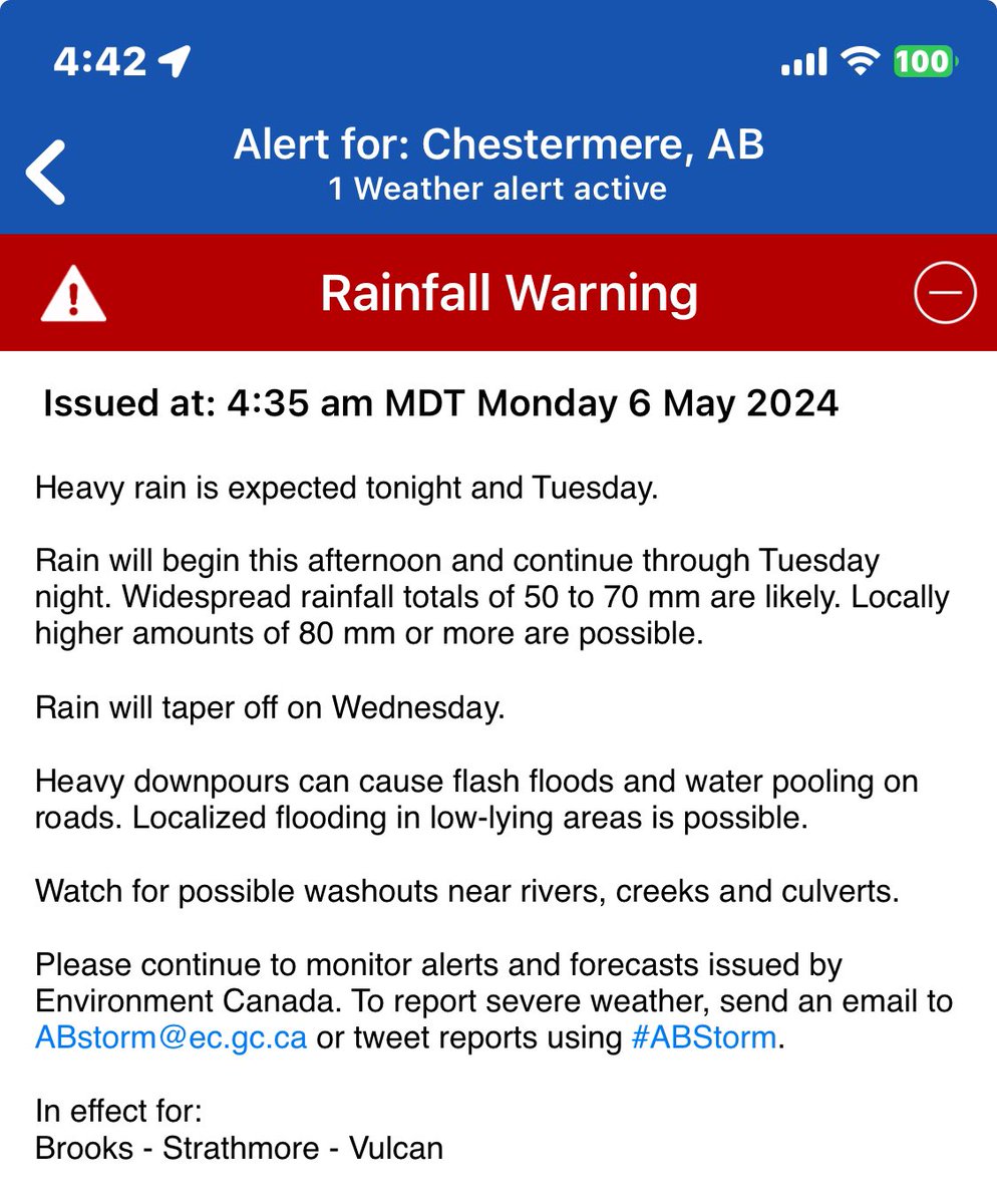 It is a great time to ensure that your drainage systems are clear and all downspouts are away from the house. #YYC #ABStorm