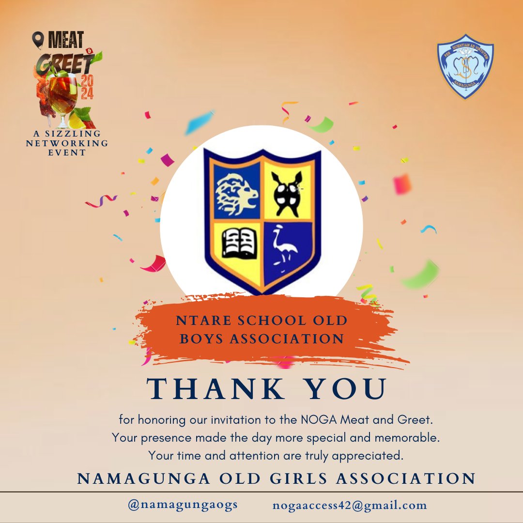 We extend our sincere gratitude to Ntare School Old Boys Association for attending the Meat & Greet. Your support and participation meant a lot to us.