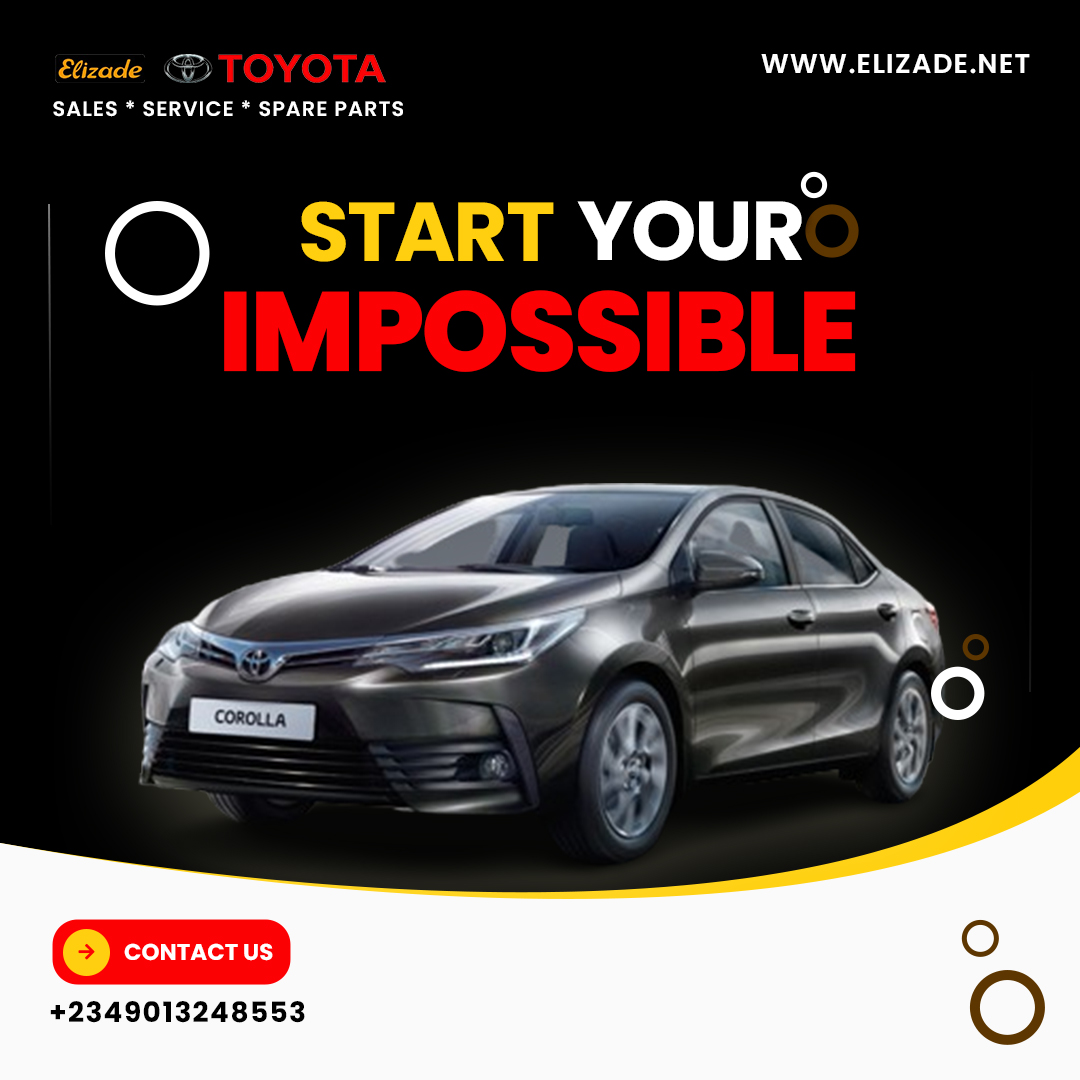 Start up your dreams and shift into gear with us. 🚗🚙

Contact us today for your Tropical Toyota Vehicles!
+2349013248553 | sales@elizade.net
#elizade #toyota #service #repairs #maintenance #vehicles #aftersales #Nigeria  #DrElizade #cars #vehicles #autos #automobile