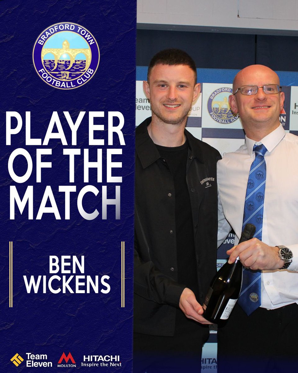 For the final time this season 👊 Your Player of the Match from our win against Middlezoy Rovers, sponsored and presented by Nathaniel Duval… @BenWickens7 #BTNMID | #BTFC