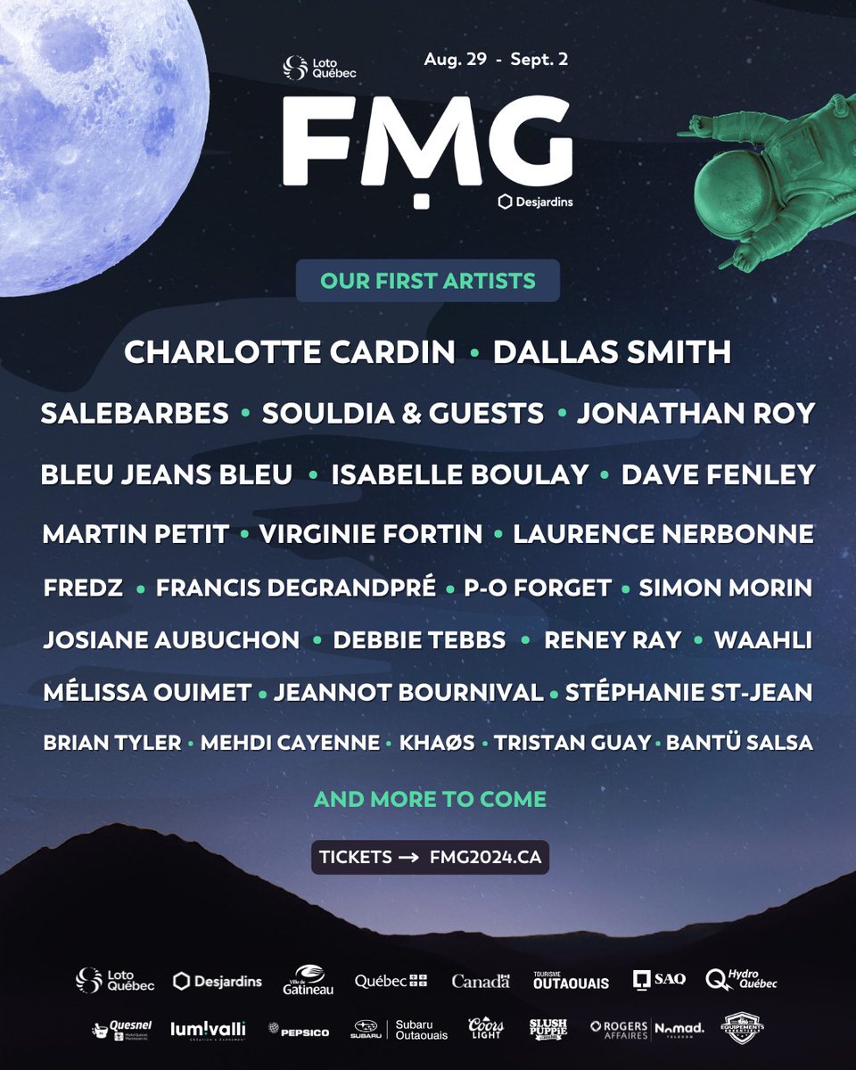 Canadian superstar Dallas Smith joins our 2024 lineup!! 🔥🍻

A wild country evening awaits you in front of the Loto-Québec Stage with this 2x JUNO and 3x CCMA winner. 🤠

Tickets 🎫 fmg2024.ca
News release 📰 bit.ly/3UK2Qf4

<a href="/dallassmith/">Dallas Smith</a>