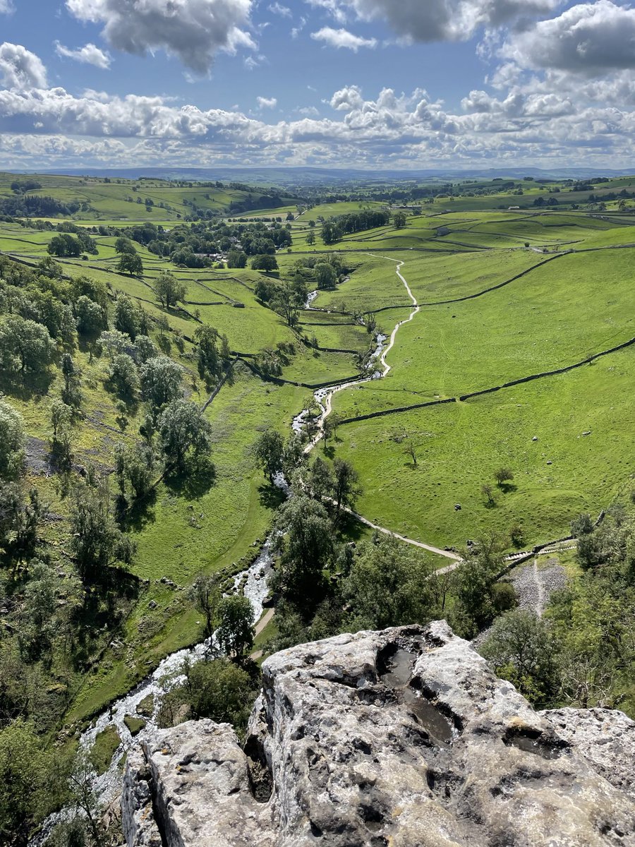 @SandyofSuffolk The Yorkshire Dales from Malham Cove.