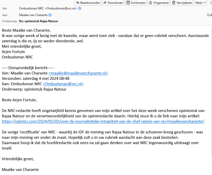 Kijk eens aan. Het heeft zin om te zeuren.
U kunt allemaal stoppen met @nrcombudsman te belagen, hij gaat in zijn volgende column aandacht besteden aan deze kwestie.👇
En terecht.
#Jodenhaat #RajaaNatour #LotfiElHamidi #NRC