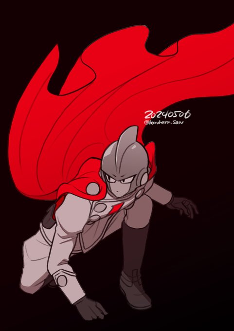 「helmet red cape」 illustration images(Latest)