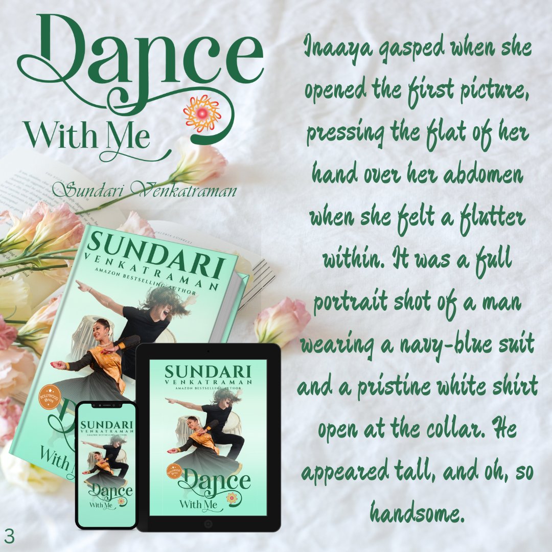 It was an effort not to reach over to touch her cheek. He was sure it must be warm from the colour coursing under her skin; the same pink at the centre of the roses he was holding in his hands. DANCE WITH ME #BollywoodBros 2 #Romance #KindleUnlimited amazon.ca/gp/product/B0C…