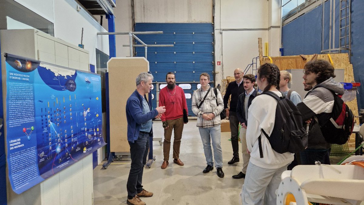 CPPMLuminy's tweet image. Visite d'étudiants de Polytech Marseille @PolytechMars 
L'occasion de découvrir les activités scientifiques et techniques  du #CPPM avec des projets en physique des particules @ATLASexperiment , astroparticules @km3net #LSPM, cosmologie @Euclid_FR
@CNRS_dr12 @CNRS_IN2P3 @univamu