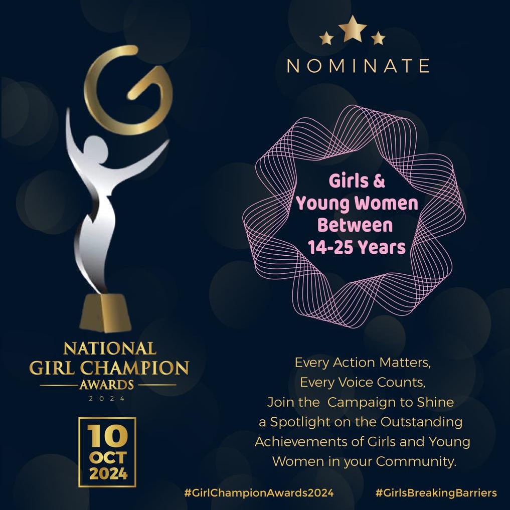 Know a remarkable girl aged 14-24 making a difference in her community? Nominate her for the #GirlChampionAwards2024 Via bit.ly/m/2024_gca_nom… This is the nomination link. We still have very few submissions. Let's celebrate their achievements and empower more girls to thrive.