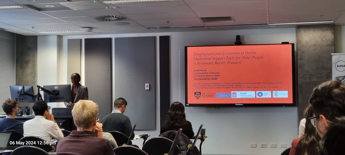 lisakouladjian's tweet image. A great representation of the @AgeingClinPharm group @KollingINST for the joint @PReSS_NCS and @ssc_rnsh HDR/ECR research forum, and congratulations to Kevin Winardi on first prize in Clinical Medicine!
#polypharmacy #deprescribing #geriatricmedicine