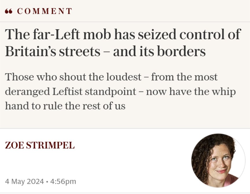 Is this 'far left mob' in the room with us now Zoe? Today marks the 14th anniversary of the Conservatives being in power. Last month this government passed a bill which violates multiple international laws. How is anyone so deluded as to try and argue this nonsense?