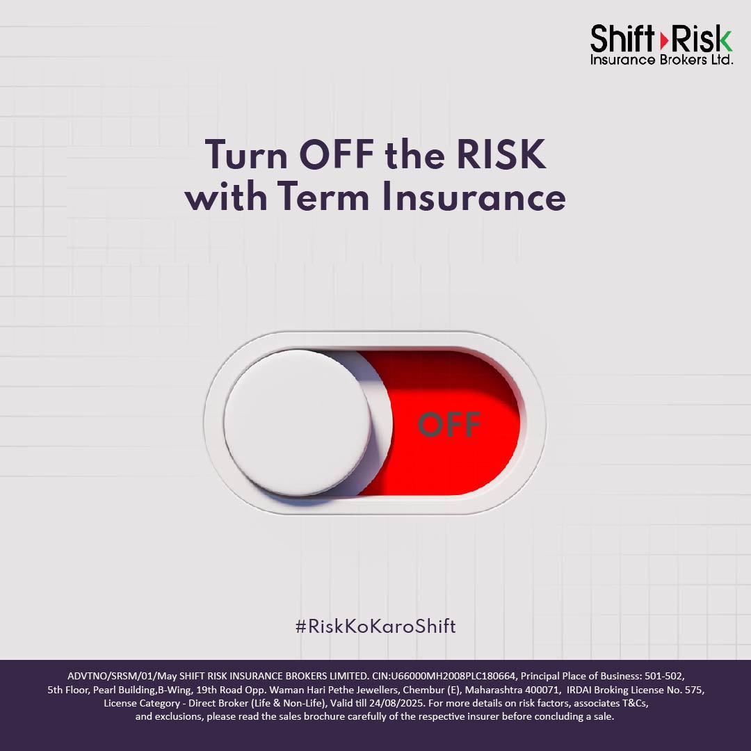 ShiftRisk's tweet image. Life is unpredictable, isn't it? 

But why leave the future to chance when you can safeguard it with Term Insurance Coverage?

Protect your loved ones from life's uncertainties with ShiftRisk today!

#Riskkokaroshift #ShiftRisk #terminsurance
