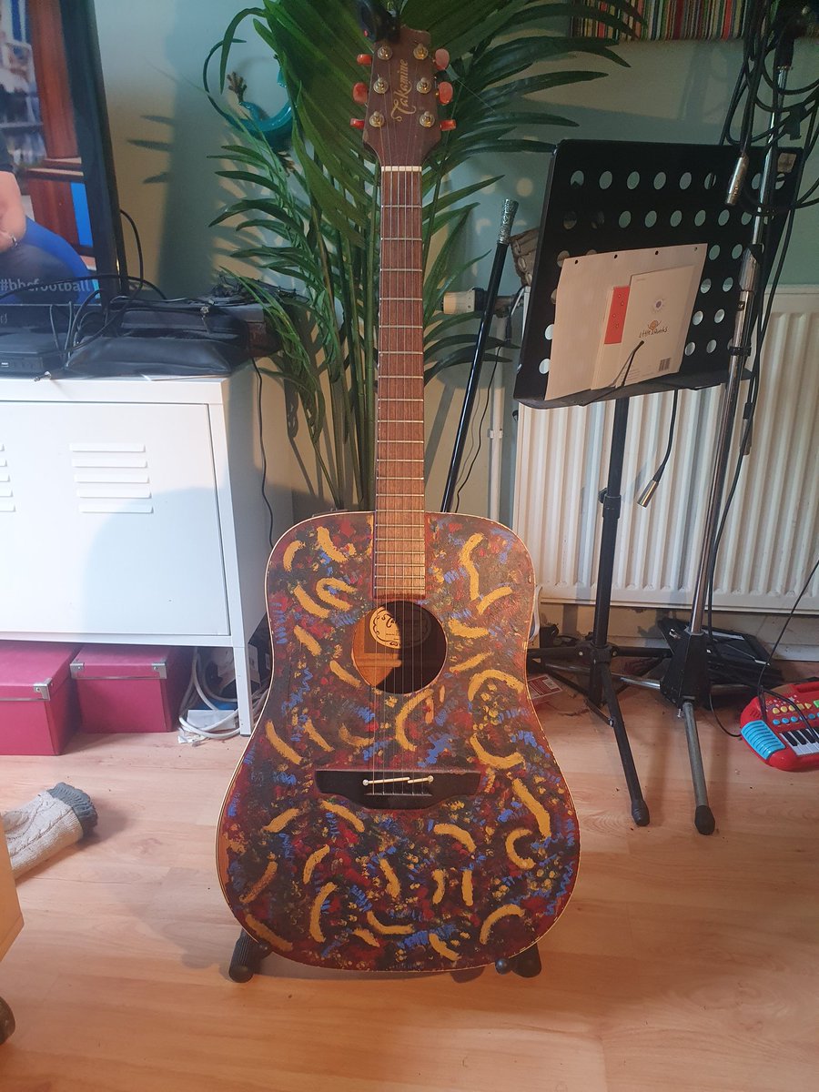 A very good home been found for the 'bough breaks' guitar. I'm delighted for the fact the new owner is appreciative of the significance to me and also that the exchange assists me ongoing. The blink of an eye Ladies, Gents, Boys and Girls...blink of a bloody eye. Much lurv. X