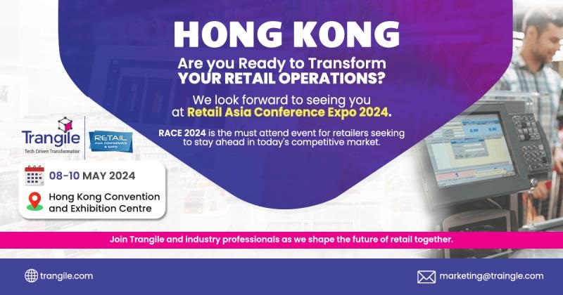🌟The countdown begins NOW! 

2 days left until Retail Asia Conference & Expo 2024 kicks off with #HongKong!

 Are you ready to immerse yourself in the future of retail with Trangile?
Contact for more information: carol.ng@trangile.com

#RetailInnovation #DigitalTransformation
