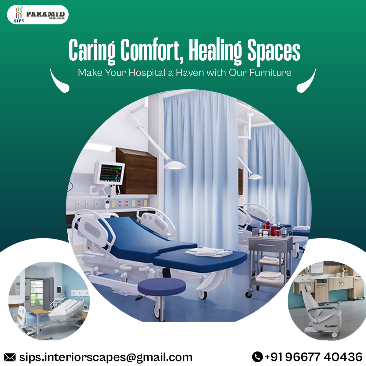 Caring Comfort, Healing Spaces
Make Your Hospital a Haven with Our Furniture
🌐 sips.interiorscapes@gmail.com
📞+9196677 40436
#hospitalfurniture #italianfurniture #importedfurniture #schoolfurniture #officefurniture #sips #hospitalfurnituredesign