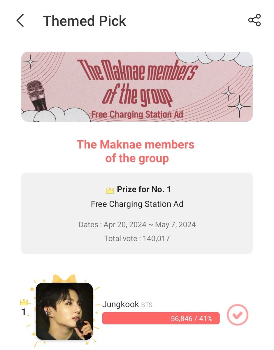 💜 CHOEAEDOL | ThemedPick 💚

▪︎The Maknae members of the group

VOTE FOR #JUNGKOOK 🐰

END 7 MEI
🗳 
myloveidol.com/themepick/179?…