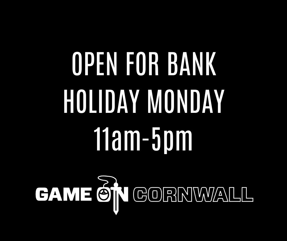 Game On is OPEN today! It's the Early May Bank Holiday!

We'll be here from 11am til 5pm, serving up the Gamer goodness, from our TCG counters to the Game On Bar! 

Everything will be open and running as usual. 🙏

Let's go, Gamers! ✨