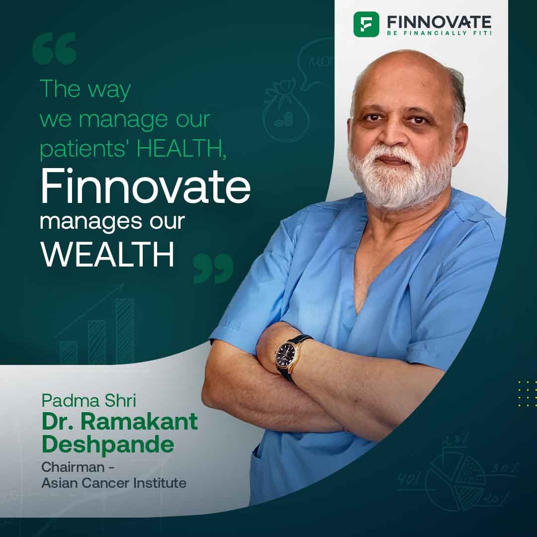 Experts of health endorse relying on us, experts of financial health, to manage money well. 

#HealthManagement #WealthManagement #FinancialHealth #FinancialExperts #ExpertEndorsement #HealthcareFinance #PadmaShri #DrDeshpande #AsianCancerInstitute #Finance #FinTech