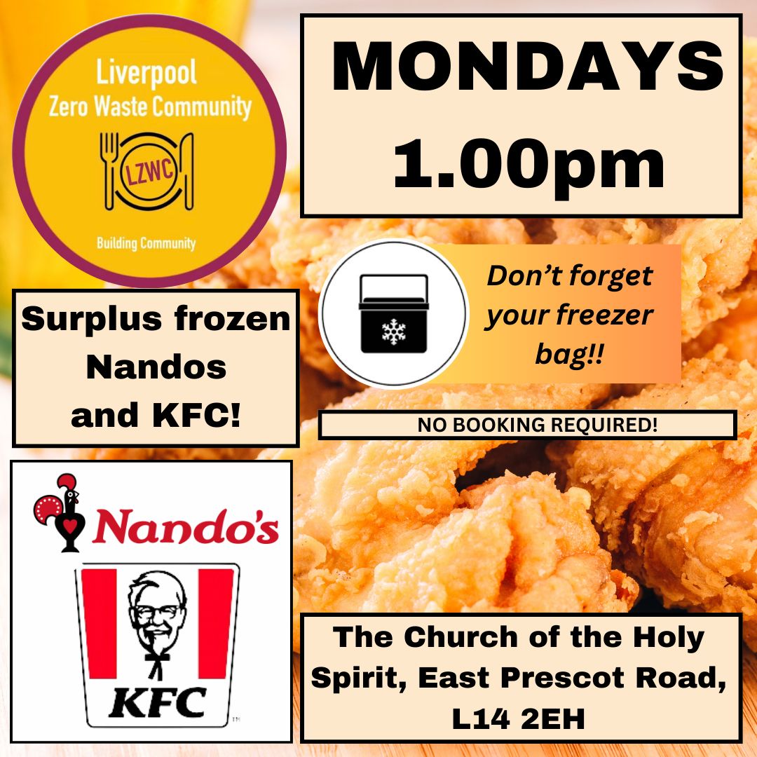 Thank you @NandosUK @kfcfor the surplus chicken you give to #slzfw21 our volunteers will be out this bank holiday Monday to collect & redistribute #breakingdownbarriers #buildingcommunities #CoronationFoodProject