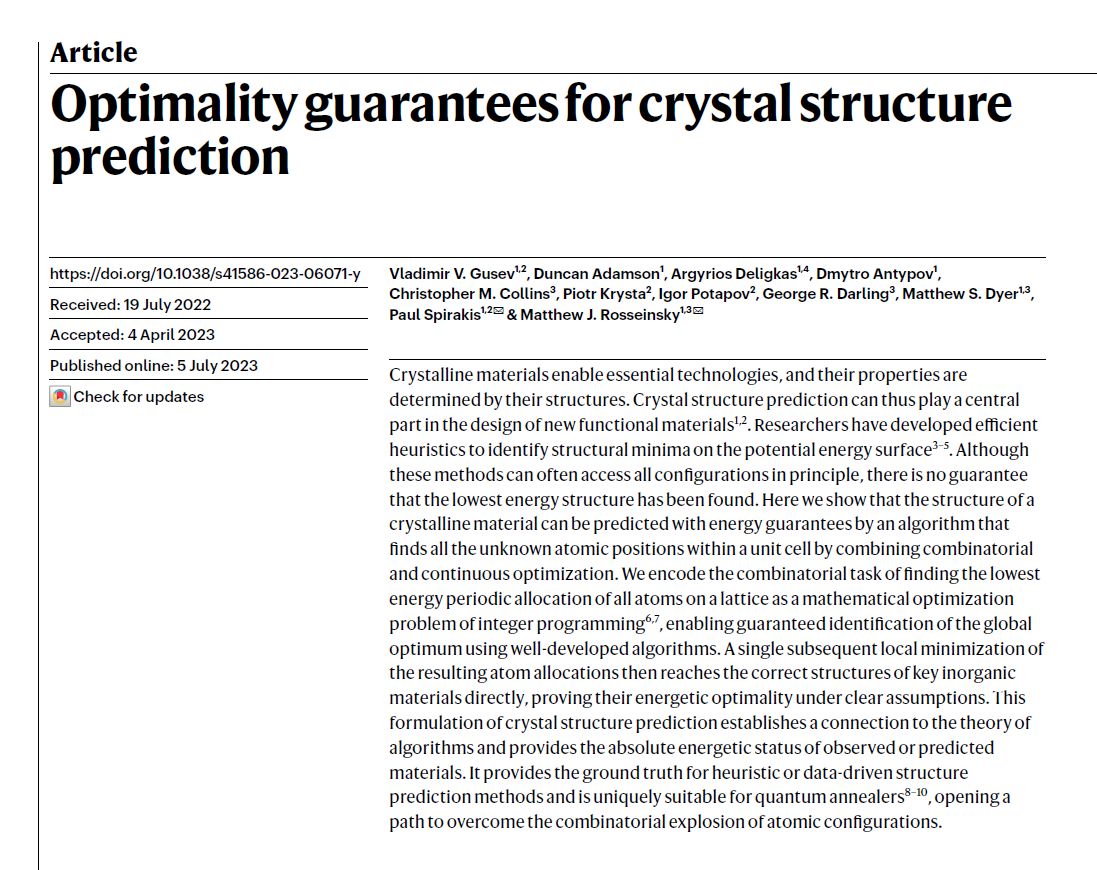 This week's reading suggestion: Nature, 2023, 619, 68–72. doi.org/10.1038/s41586… #Crystallography Have a nice week!