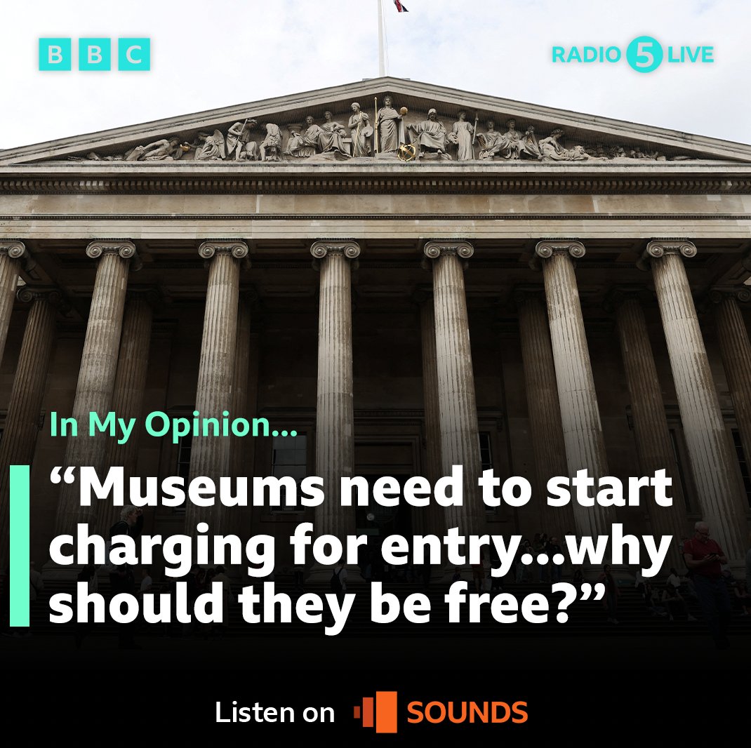 ‼️In My Opinion: “Museums need to start charging for entry.” 🤔Art critic and historian Ben Lewis questions why museum entry is heavily funded by the taxpayer, but other cultural events such as cinemas and theatres are paid for. ❓Do you agree?