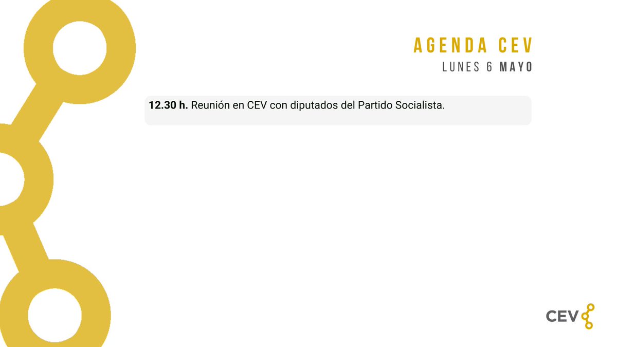 🗓️ ¡Buenos días! Agenda de la #CEV para hoy👇