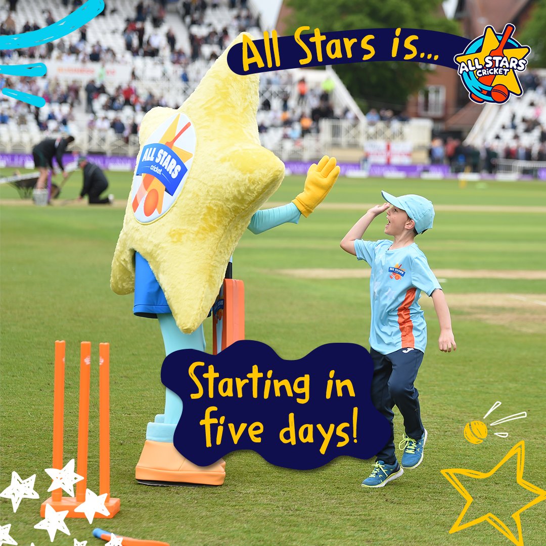 Only 5 days until All Stars Cricket returns for 2024! 😆 #AllStarsCricket