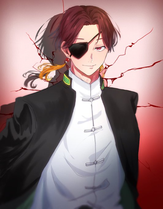 「eyepatch red hair」 illustration images(Latest)