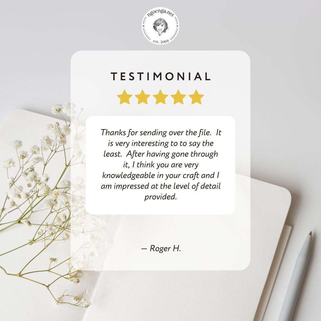 🤩✅👏 Check out what my happy client had to say:  
ngocnga.net/zi-wei-dou-shu…
#ziweidoushu #zwds #purplestar #purplestarastrology #chineseastrology #astrology #metaphysics #chinesemetaphysics  
#testimonial #happycustomer #customerfeedback #wordofmouth #satisfiedcustomer