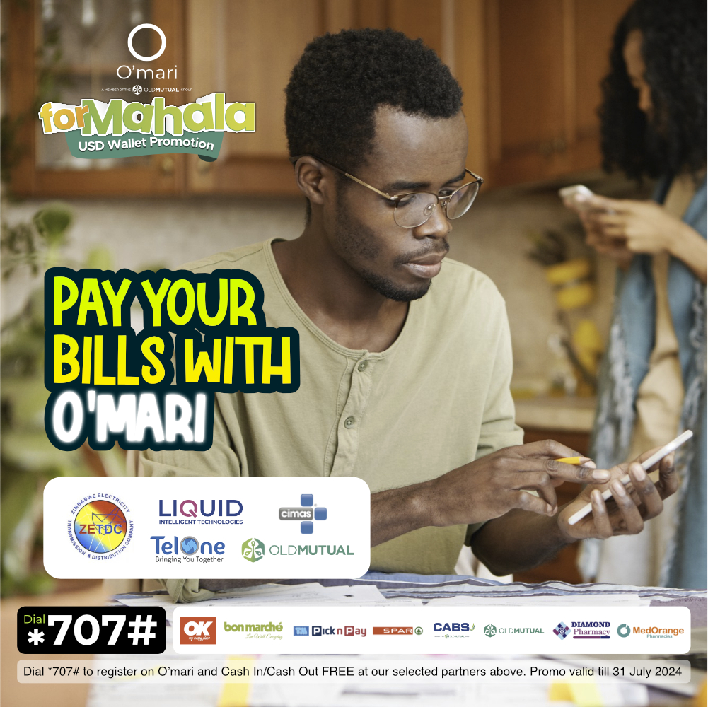 OmariZimbabwe's tweet photo. Conveniently pay your everyday bills with your O’mari wallet.
 Simply fund your wallet and follow the ‘Make Payment’ steps to instantly pay your bills.

#Omari #OmariForMahara https://t.co/cbDdhbXECx