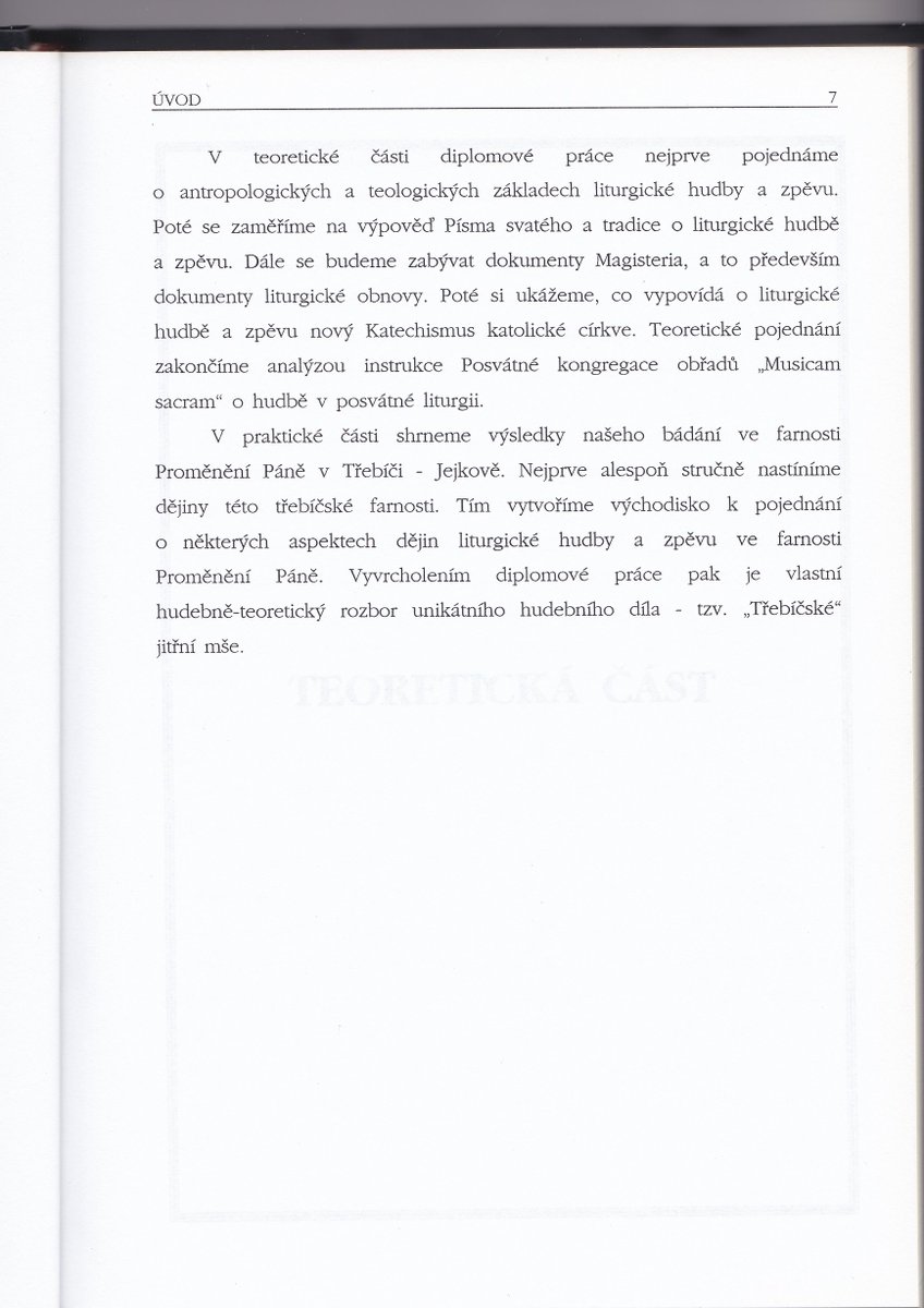 @p_athologist Dobrej nápad! 👍 Kouknul jsem na obě své diplomky: v té první (1986 - viz obr. 1) jsme to nazývali „SOUHRN“. A v té druhé (2001 - viz obr. 2 a 3) dokonce stačil jen ÚVOD. 😂