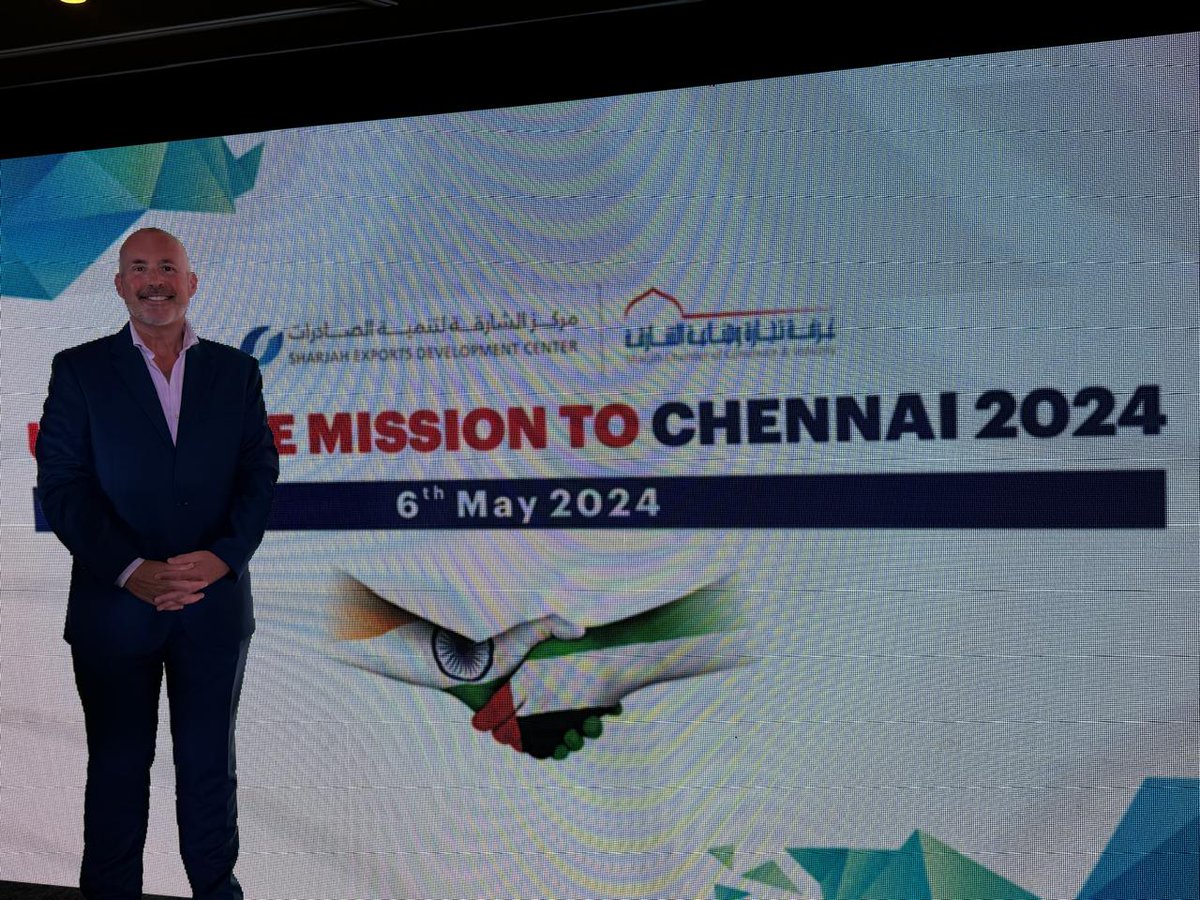 Excited to be part of Sharjah Chamber’s annual trade mission in Chennai, #India. @Gulftainer’s team is here, connecting with key stakeholders to strengthen our logistics network and enhance UAE-India ties.

#TradeMission #GlobalPartnerships